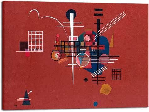 SYDposter Canvas Prints Dull Red,1927 by Wassily Kandinsky Classic ...