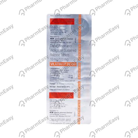 Vilatin Dp 10/100 Strip Of 10 Tablets: Uses, Side Effects, Price ...