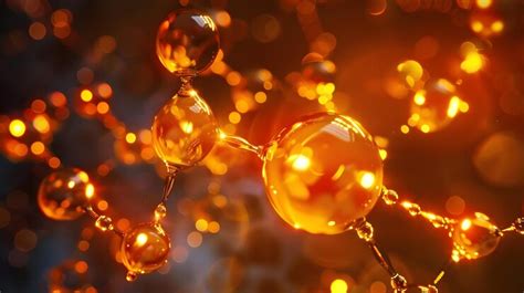 Dangerous chemical molecule glowing with potential peril | Premium AI ...