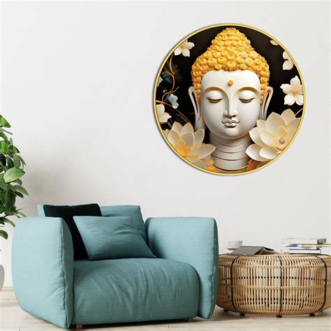 Buddha Luxury Canvas Wall Painting – Vibecrafts