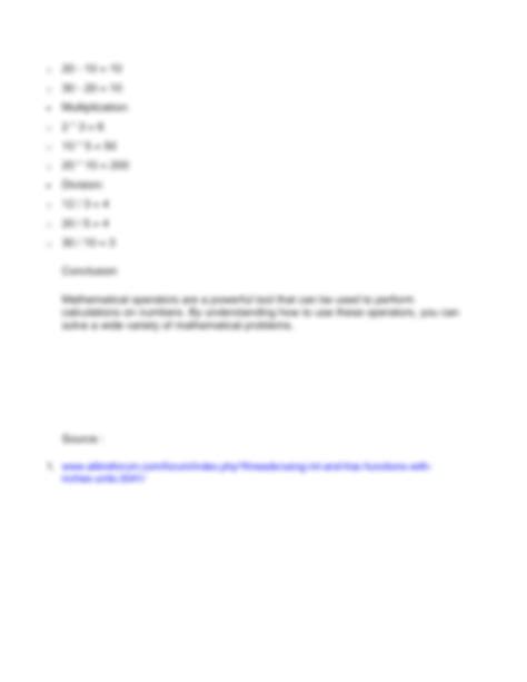 Image result for Mathematical Operators Computer Science