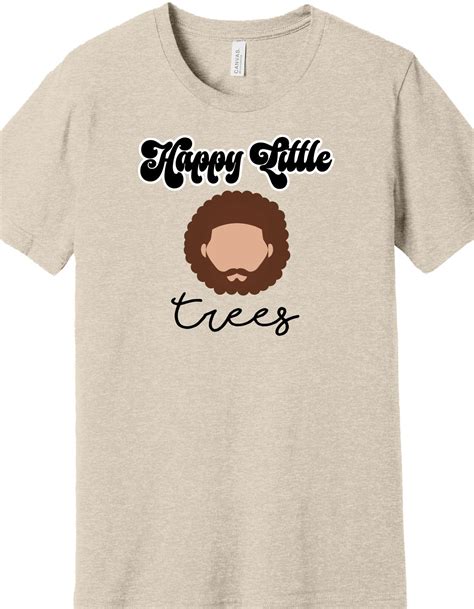 Happy Trees Bob Ross T-shirt - Etsy