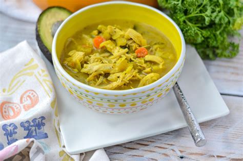 Turmeric Chicken No Noodle Soup - Clean Eating Veggie Girl