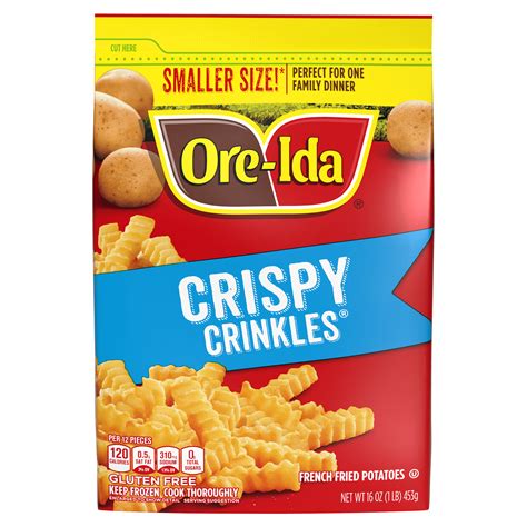 Golden Crinkles French Fries Fried Frozen Potatoes | ORE-IDA | Products ...
