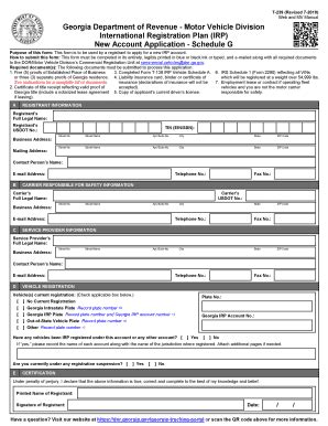 2019-2025 Form GA T-239 - IRP Schedule G Fill Online, Printable ...