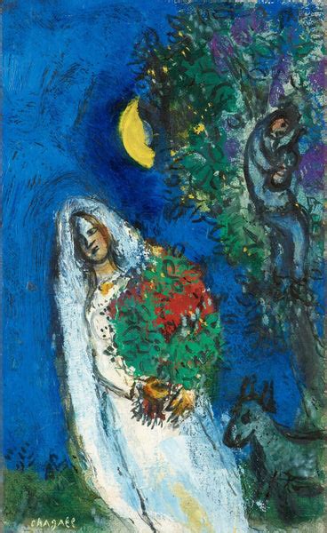 The Bride To The Moon (La Mariée À La Lune) - Marc Chagall - Life Size ...