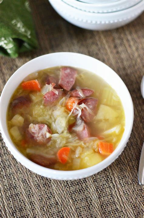 Kielbasa Cabbage Soup | Amy Kay's Kitchen