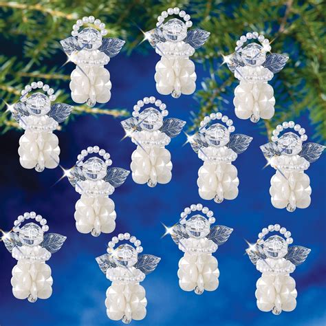 The Beadery Baby Sunburst Angel Holiday Ornament Kit, Makes 12 ...