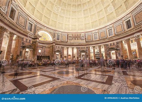 Oldest Building in the Rome Pantheon Interior Editorial Image - Image ...