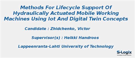 Hydraulically Actuated Mobile Working Machines - PHD Thesis | S-Logix