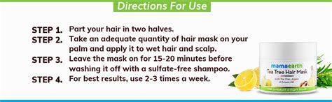 Mamaearth Anti Dandruff Tea Tree Hair Mask with Tea Tree and Lemon Oil ...