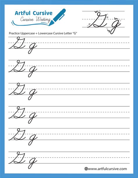 Download Free Printable Cursive Writing Worksheets - Artful Cursive