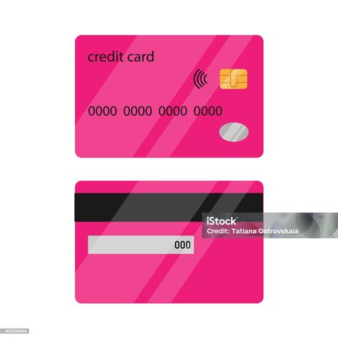 Credit Card Pink1 Stock Illustration - Download Image Now - Abstract ...