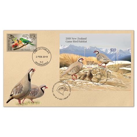 Game Bird Habitat – Chukar -New Zealand 2019 – Stamp Digest