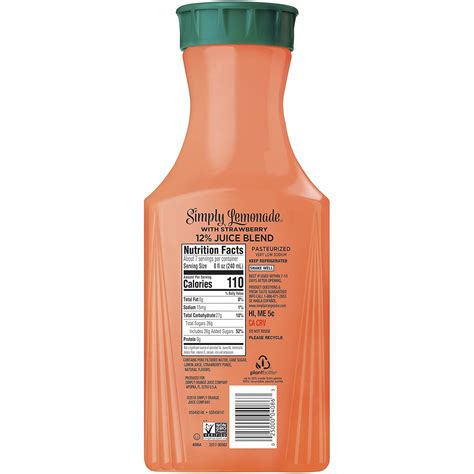 Simply Lemonade Nutrition Facts | Besto Blog