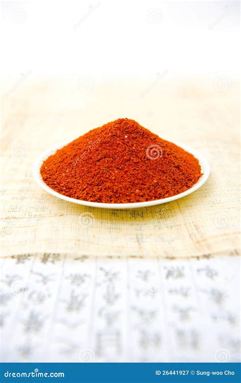 Paprika or Cayenne Pepper stock image. Image of spicy - 26441927