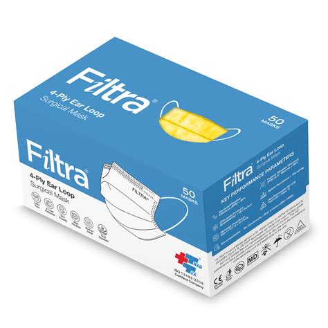 Buy 4 Ply Mask Box with Medical-Grade Comfort | FILTRA® Store