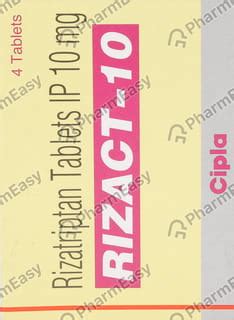 Rizact 10 MG Tablet (4): Uses, Side Effects, Price & Dosage | PharmEasy