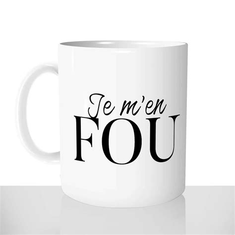 Mug Thermoréactif Je M'en Fou - Tasse Citation - Mug-Magique.fr