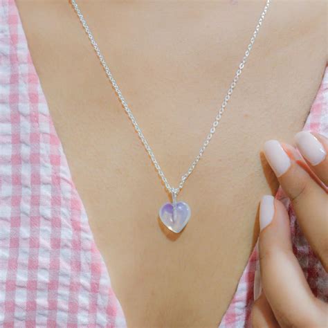 Opal Stone Pendant with Golden Chain | Womens Necklaces by ONEarth ...
