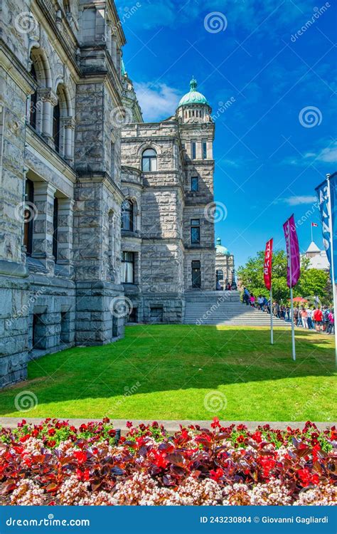 Vancouver Island, Canada - August 15, 2017: British Columbia Parliament ...