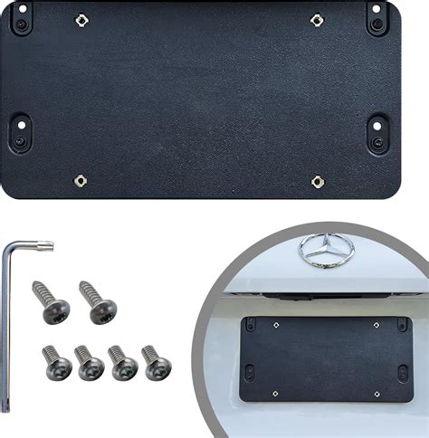 Rear Plastic License Plate Bracket Tag Holder Mount for Mercedes-Benz ...