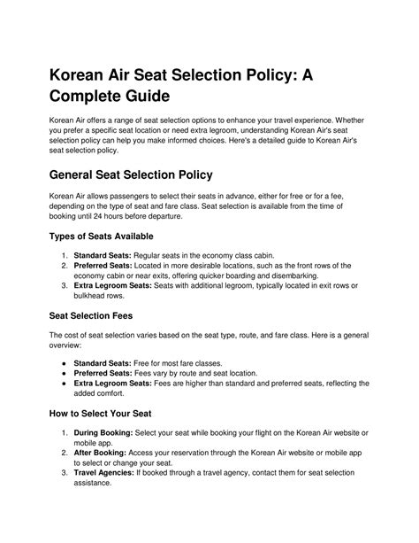 PPT - Korean Air Seat Selection Policy_ A Complete Guide PowerPoint ...