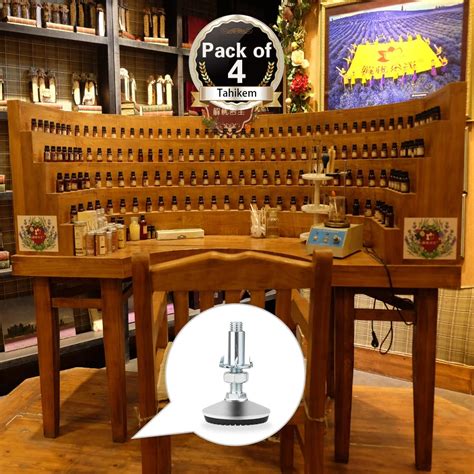 Buy 4 Set M10 Adjustable Leveling Feet, Tahikem Heavy Duty Height ...