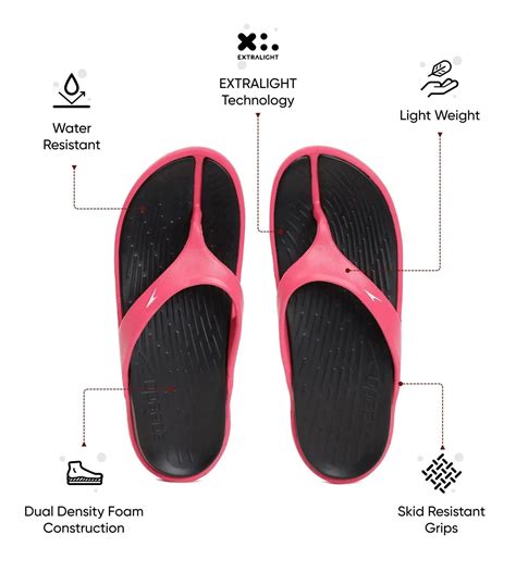 Buy Speedo Dual Colour Thong Black-Raspberry Fill Footwear Online ...