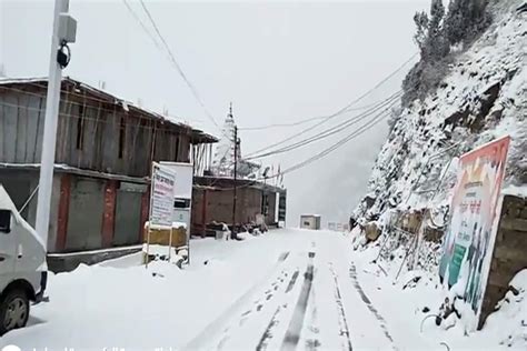 हिमाचल में येलो अलर्ट: लाहौल में भारी बर्फबारी, सफेद चादर बिछी, कुल्लू ...