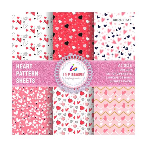 Pattern Paper Sheets for Craft, Scrapbook & Decoration