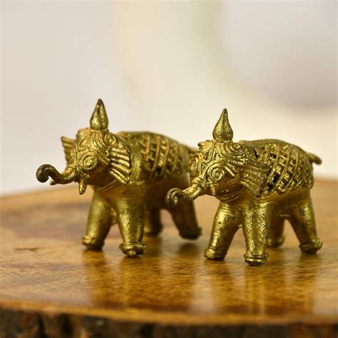 Buy SOWPEACE Handcrafted dhokra Art Elephant ?Belong to The Roots ...