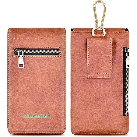 PULOKA Universal PU Leather Mobile Pouch with Belt Loop and Clip ...