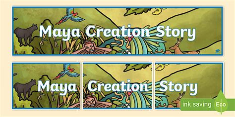Maya Civilisation Creation Story Display Banner