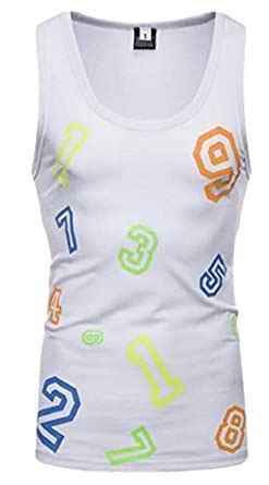 Buy chenshijiu Mens Tank Top Casual 3D Print Patterns Graphics Tees at ...
