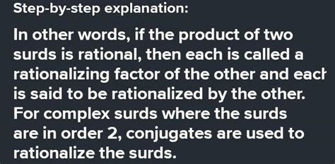 What is the difference between rationalising factors and conjugate surd ...