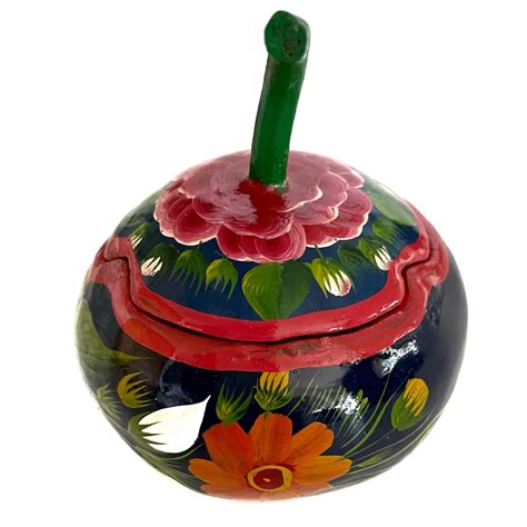 Buy Mexican Handpainted Gourd Olinala Painted Gourd Mexican Art Online ...