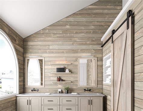 Modern Farmhouse Bathroom with Shiplap Walls
