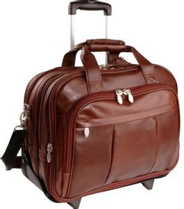 McKlein 17 inch Expandable Trolley Laptop Strolley Bag Brown 75217 ...