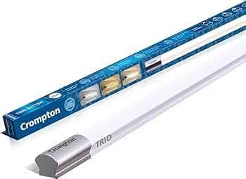 Crompton TRIO 22W Batten Direct +Indirect Light (Focus mode- White ...