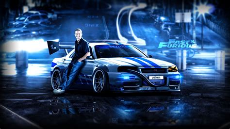 Paul Walker Skyline R34 Wallpapers - Wallpaper Cave