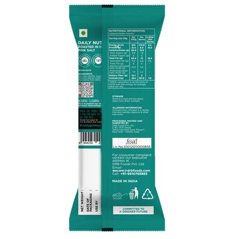 Daily Nuts Roasted in Himalayan Pink Salt (Pack of 6 x 35g each) - 210 ...