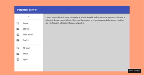 Image result for React Hooks Material UI Drawer Example
