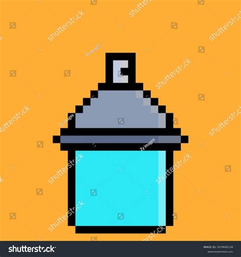 Pixel Art Spray Paint Stock Illustration 2079645238 | Shutterstock