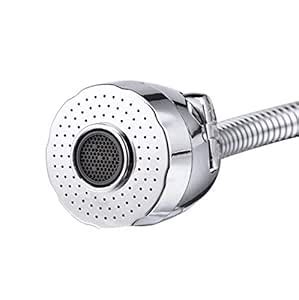 Stainless Steel Kitchen Faucet with Sprayer, 360° Rotatable, Water ...