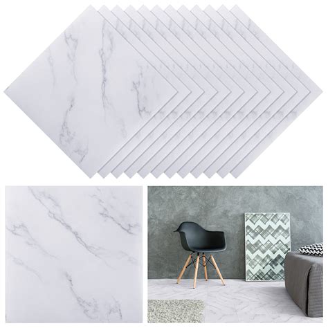 Spiareal 48 Pieces Vinyl Flooring Peel and Stick Floor Tile 12 x 12 ...
