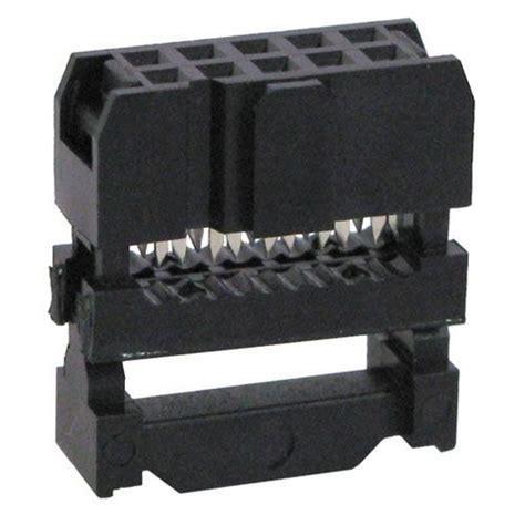 Flat Ribbon Cable Connector - 10 Pin Female - Press Mount - FRC/IDC ...