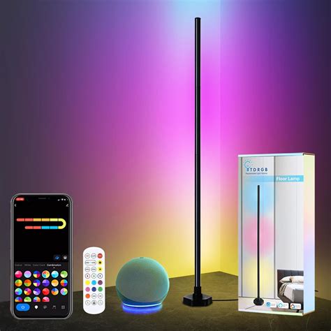 YTDRGB Led Floor Lamp, Corner Lamp Compatible with Alexa, Corner Floor ...