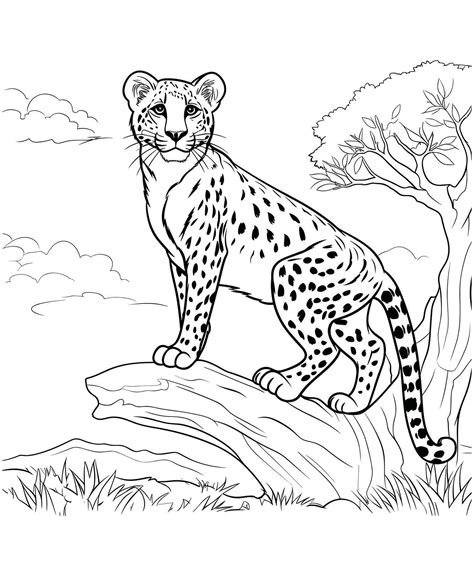 Best 13 20 Cheetah Coloring Pages (Free PDF Printables) – Artofit