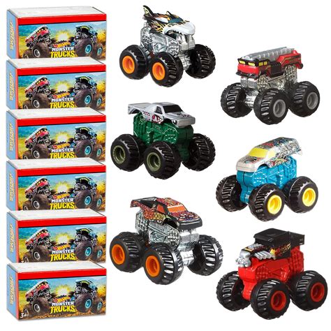 Buy Hot Wheels Cars Hot Wheels Monster Truck Party Favors 6 Pack Bundle ...